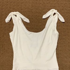 White tie strap body suit